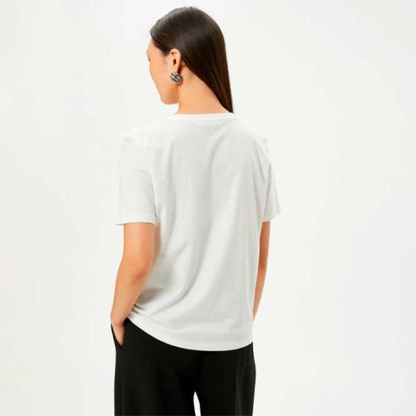 Tricou pentru femei Koton 4SAK50089EK 100% bumbac/ White photo 3