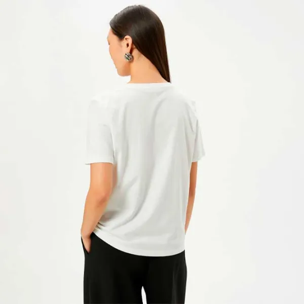 Tricou pentru femei Koton 4SAK50089EK 100% bumbac/ White photo 2