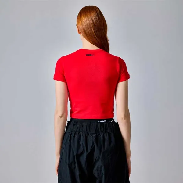 Футболка для женщин Nike W Nsw Tee Bby Sw 6% спандекс/ Красный photo 4