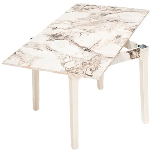 Masă de bucătărie extensibilă Moda Life Asos PAL/ White photo 4