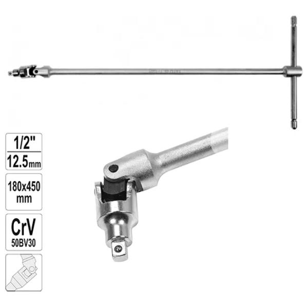 Вороток с карданом Yato YT15293 Cталь photo 2