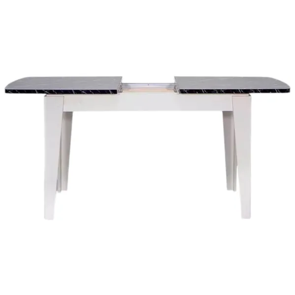 Masă de bucătărie extensibilă Moda Life Avrupa PAL/ White photo 2