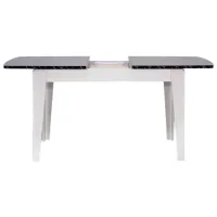 Masă de bucătărie extensibilă Moda Life Avrupa PAL/ White photo 2