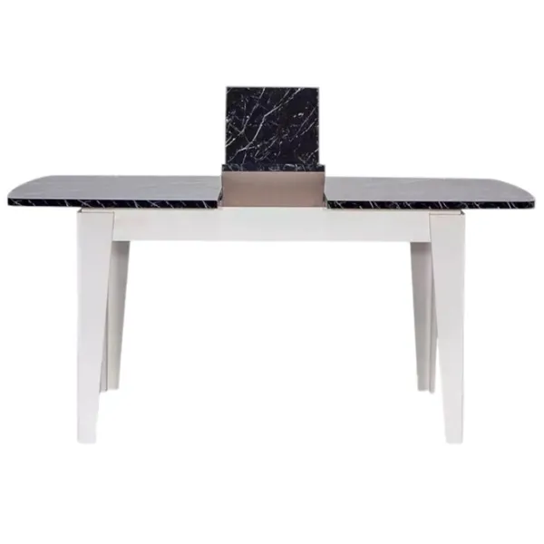 Masă de bucătărie extensibilă Moda Life Avrupa PAL/ White photo 3