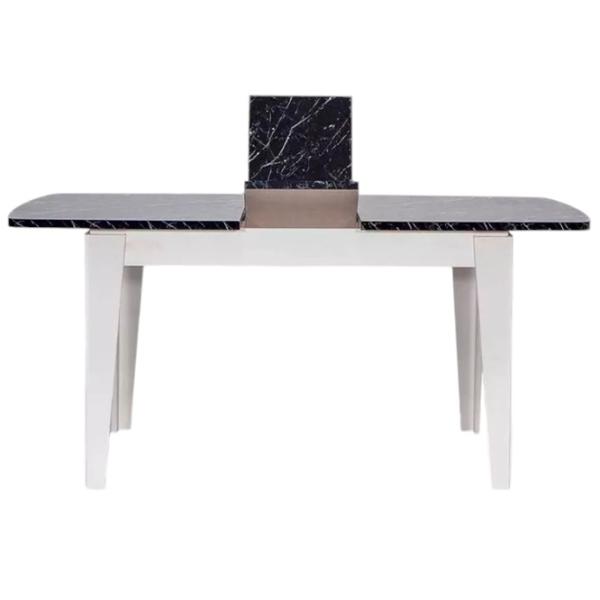 Masă de bucătărie extensibilă Moda Life Avrupa PAL/ White photo 3