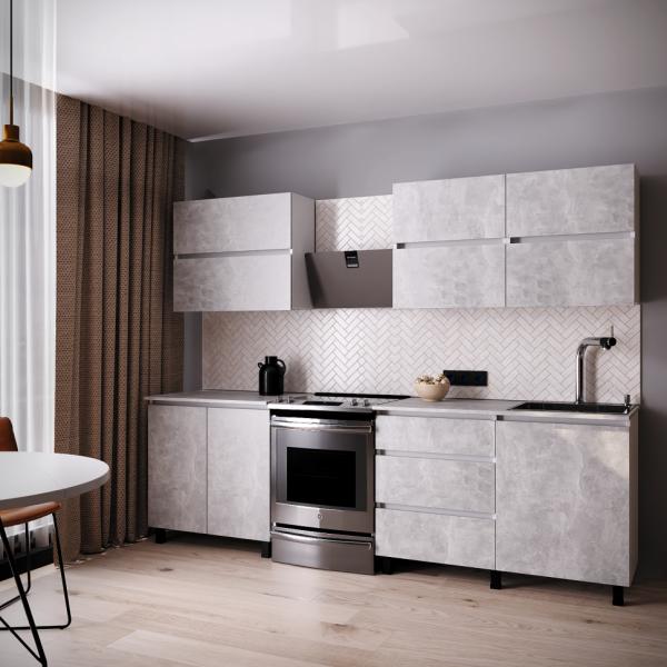 Bucătărie ML-Mobila Nice MDF/ Gray photo 1 Bucătărie ML-Mobila Nice MDF/ Gray photo 1
