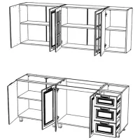 Bucătărie ML-Mobila Liverpool MDF/ Ivory photo 3