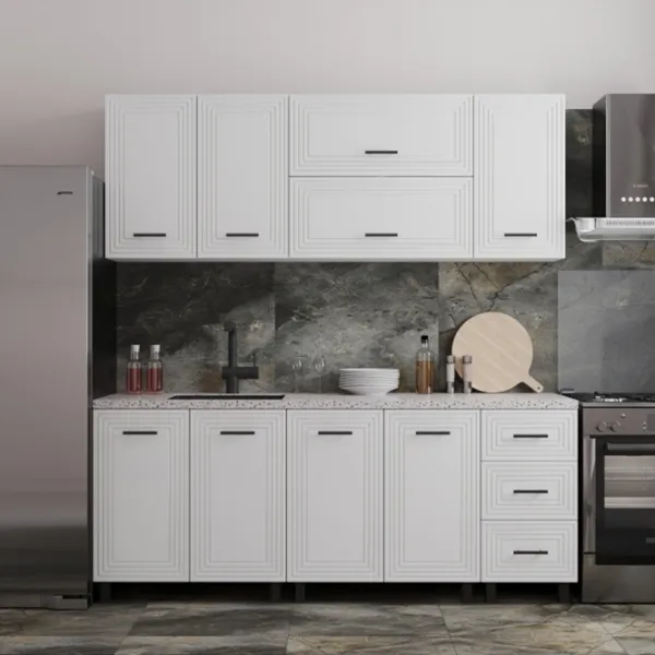 Bucătărie ML-Mobila EVA MDF/ Gray photo 1 Bucătărie ML-Mobila EVA MDF/ Gray photo 1