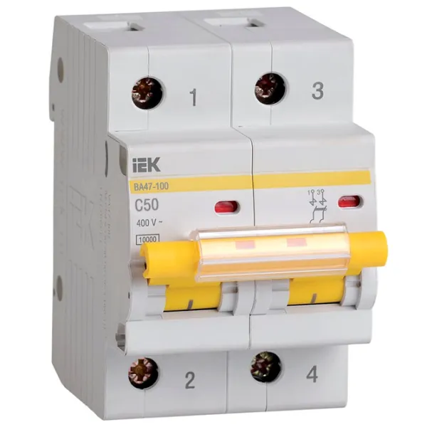 Întrerupător automat IEK MVA40-2-050-C Modulară/ 50 A photo 1