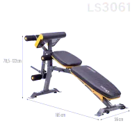 Спортивная скамья HMS LS3061 Силовые упражнения/ Black photo 2