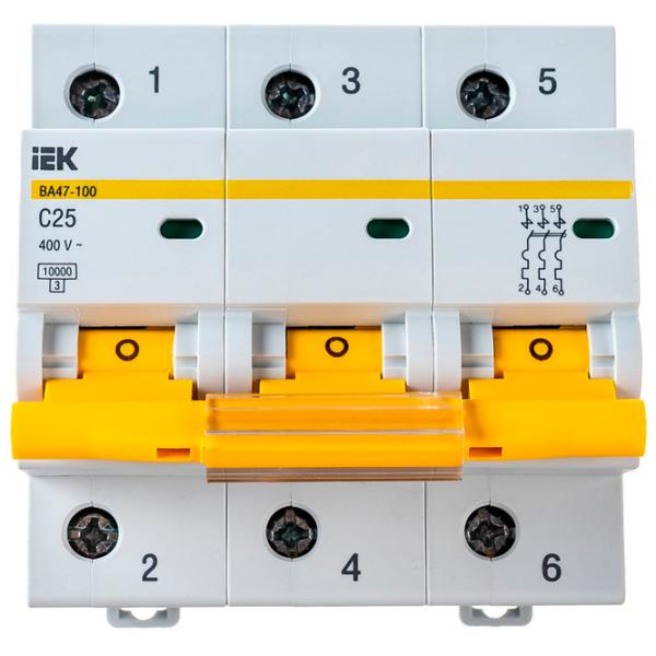 Întrerupător automat IEK MVA40-3-025-C Modulară/ 25 A photo 1 Întrerupător automat IEK MVA40-3-025-C Modulară/ 25 A photo 1