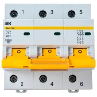 Автоматический выключатель IEK MVA40-3-025-C Модульная/ 25 A