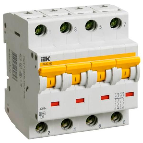 Întrerupător automat IEK MVA41-4-050-C Modulară/ 50 A photo 1