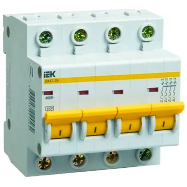 Автоматический выключатель IEK MVA21-4-004-D Модульная/ 4 A photo 1