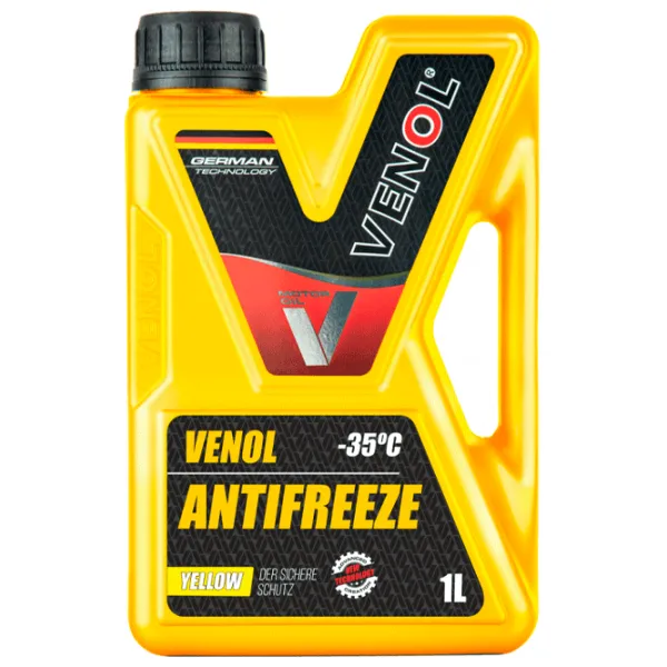 Антифриз Venol ANTIFREEZE COOLING LIQUID -35°C YELLOW 1 л Желтый photo 1