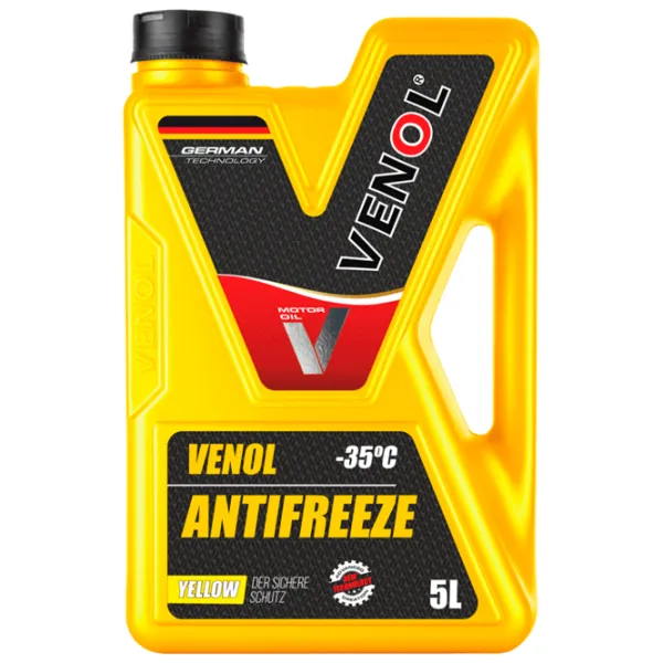 Антифриз Venol ANTIFREEZE COOLING LIQUID -35°C YELLOW 5 л Желтый photo 1