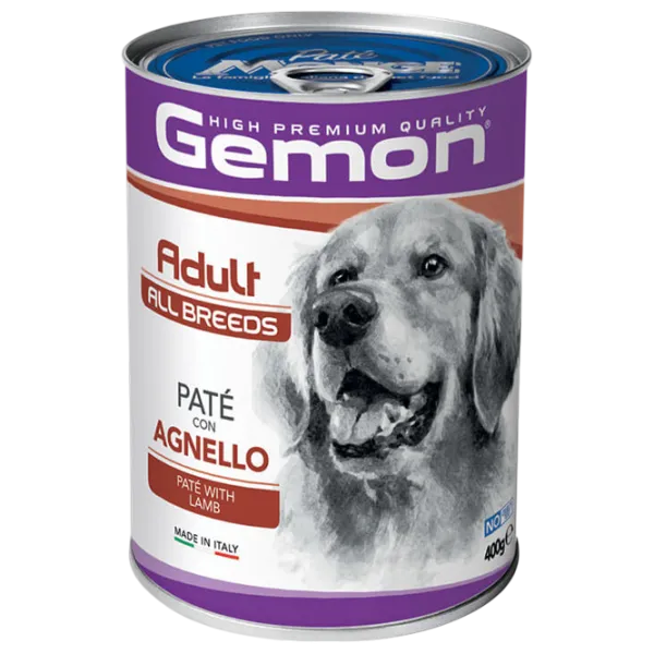 Корм для собак влажный Monge Gemon Dog Pate M38781 0.4 кг / Ягненок photo 1 Корм для собак влажный Monge Gemon Dog Pate M38781 0.4 кг / Ягненок photo 1