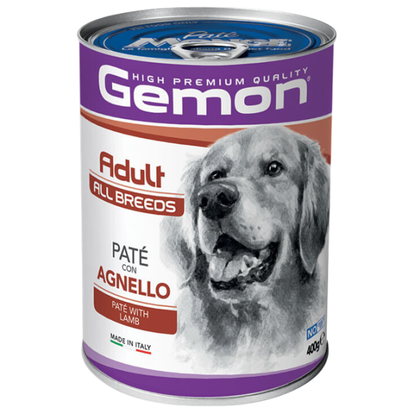 Корм для собак влажный Monge Gemon Dog Pate M38781 0.4 кг / Ягненок photo 1 Корм для собак влажный Monge Gemon Dog Pate M38781 0.4 кг / Ягненок photo 1