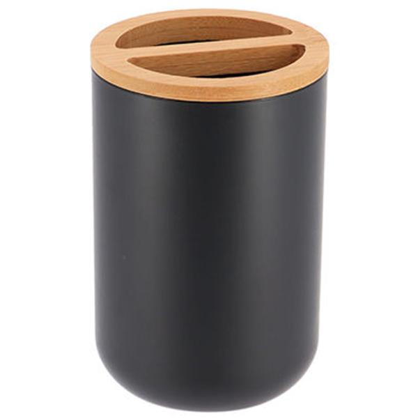 Pahar pentru periuțe de dinți Tendance 49784 Poliresin/ Black/ Pe masă photo 1 Pahar pentru periuțe de dinți Tendance 49784 Poliresin/ Black/ Pe masă photo 1