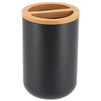 Pahar pentru periuțe de dinți Tendance 49784 Poliresin/ Black/ Pe masă