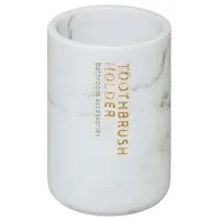 Pahar pentru periuțe de dinți 5Five Lea Ceramică/ White/ Pe masă