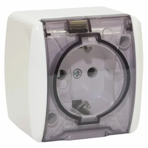 Priză Elmos 8001-45-1 230 V/ Type-F/ White photo 1 Priză Elmos 8001-45-1 230 V/ Type-F/ White photo 1