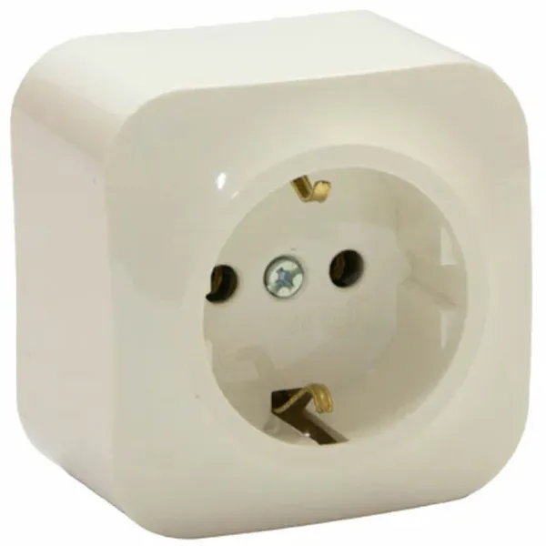 Priză Elmos 8002-42 230 V/ Type-F/ Cream photo 1 Priză Elmos 8002-42 230 V/ Type-F/ Cream photo 1