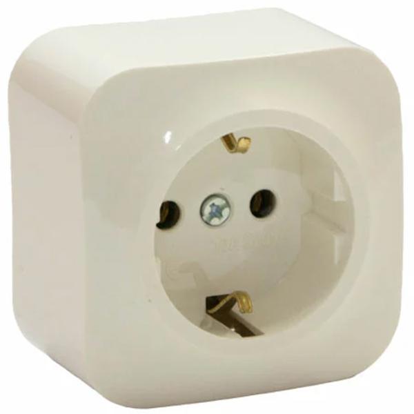 Priză Elmos 8002-42 230 V/ Type-F/ Cream photo 1 Priză Elmos 8002-42 230 V/ Type-F/ Cream photo 1