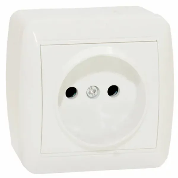 Priză Elmos 8001-46 230 V/ Type-C/ White photo 1