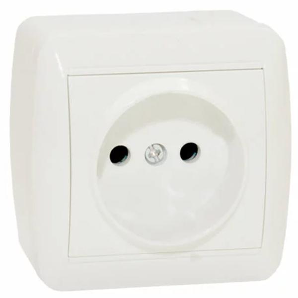 Priză Elmos 8001-46 230 V/ Type-C/ White photo 1
