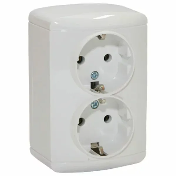 Priză Elmos 8001-52 230 V/ Type-F/ White photo 1