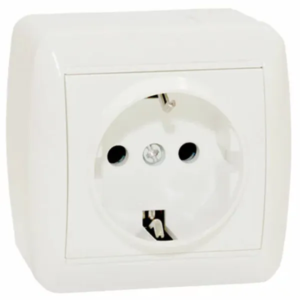 Priză Elmos 8001-42 230 V/ Type-F/ White photo 1