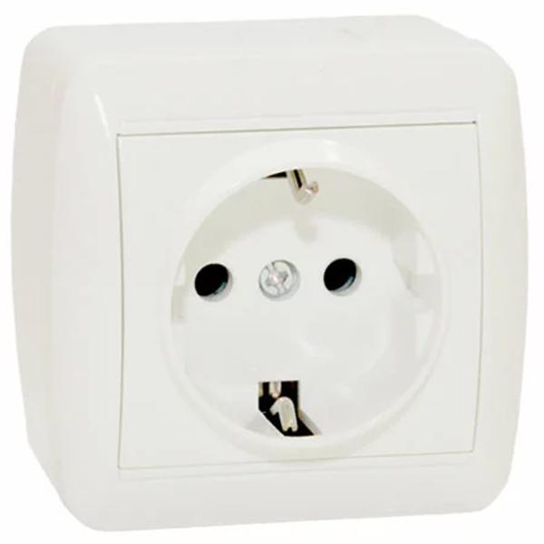 Priză Elmos 8001-42 230 V/ Type-F/ White photo 1