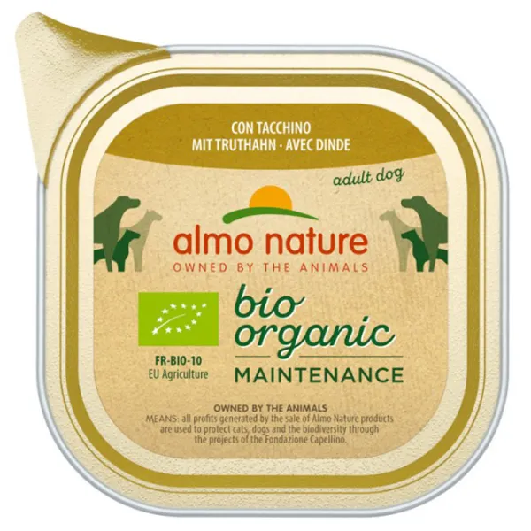 Hrană pentru câini umedă Almo Nature Bio Organic Alu 0.1 kg/ Curcan photo 1 Hrană pentru câini umedă Almo Nature Bio Organic Alu 0.1 kg/ Curcan photo 1