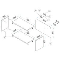 Гостиная Arta Mobilei G10 Немодульная/ Дуб Сонома photo 5