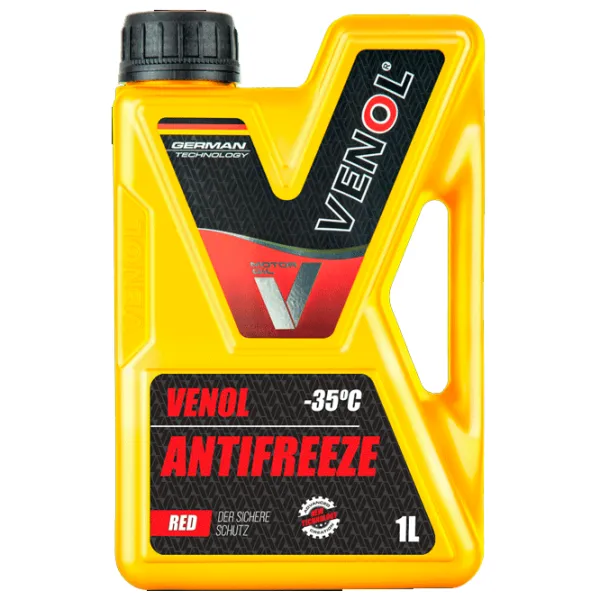 Антифриз Venol ANTIFREEZE COOLING LIQUID CONCENTRATE RED 1 л Красный photo 1