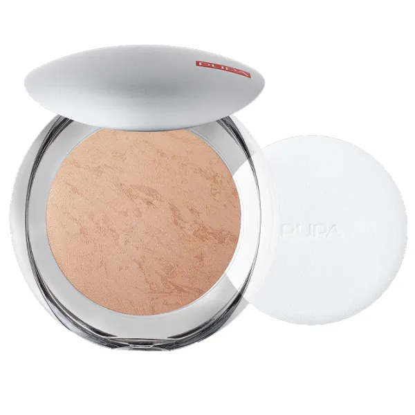 Пудра для лица Pupa LUMINYS SILKY BAKED FACE 9 г/ Bisbuit photo 1