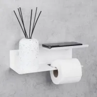 Suport hârtie igienică Daske Shelf Line Flex Left Oțel inoxidabil photo 3