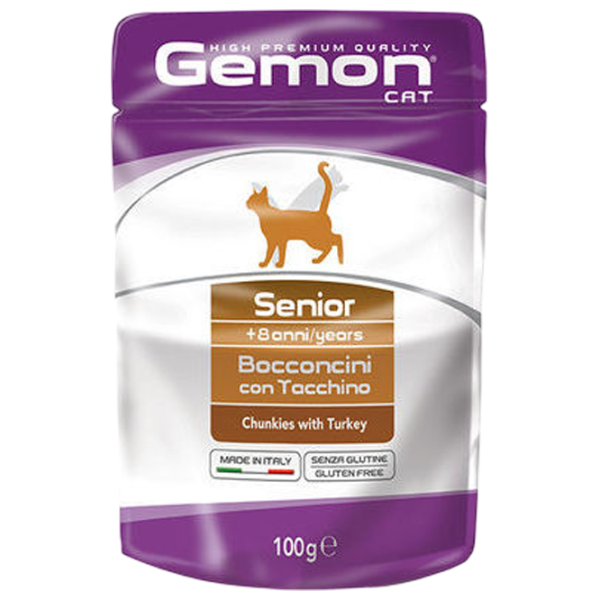 Корм для кошек влажный Monge Gemon Cat Pouch M30088 0.1 кг / Индейка photo 1 Корм для кошек влажный Monge Gemon Cat Pouch M30088 0.1 кг / Индейка photo 1