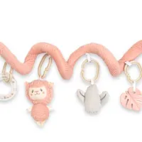 Jucărie pentru pătuțuri și cărucioare New Baby Animals 53899 0+/ Pink photo 2
