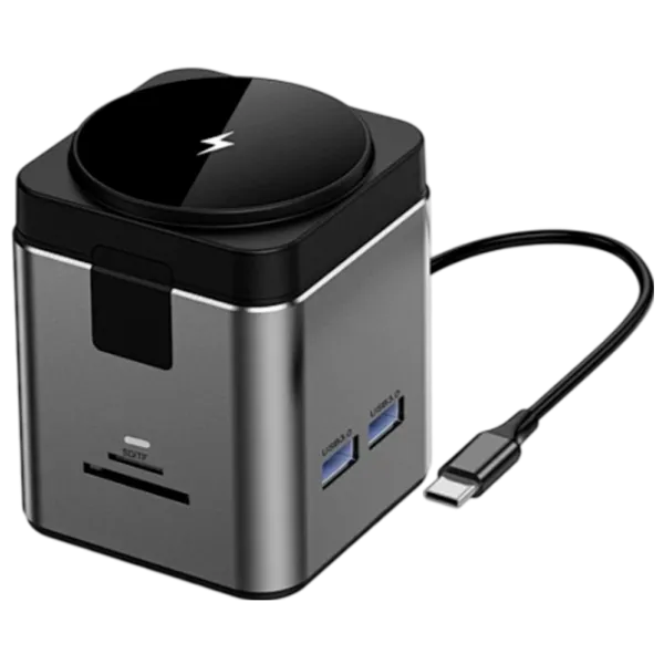 Încărcător wireless WIWU Multi ports Docking Black photo 1