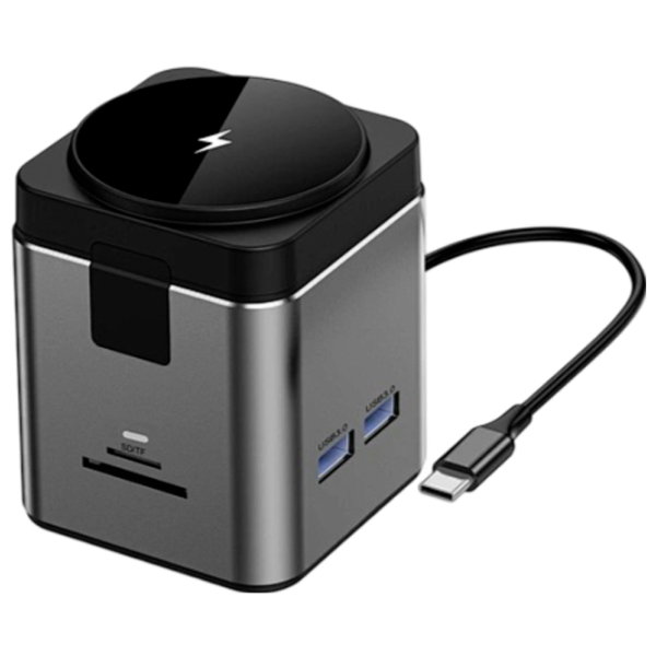 Încărcător wireless WIWU Multi ports Docking Black photo 1