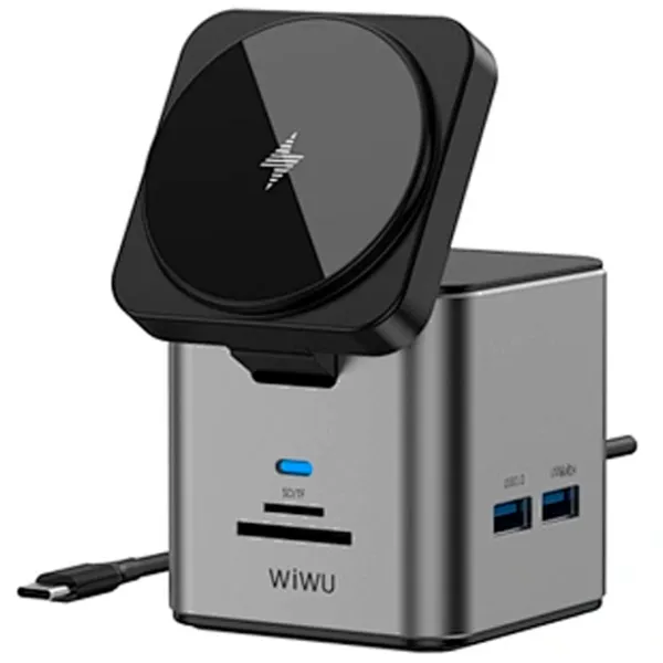 Încărcător wireless WIWU Multi ports Docking Black photo 2