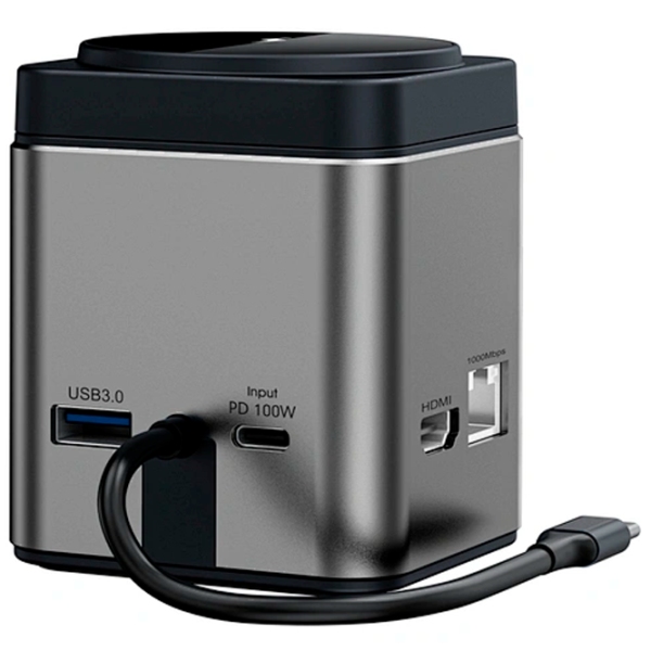 Încărcător wireless WIWU Multi ports Docking Black photo 4