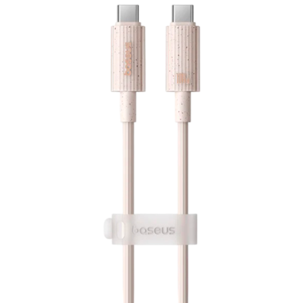 Кабель для телефона Habitat Baseus USB Type-C + USB Type-C 1 м/ Pink photo 1