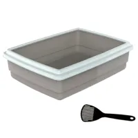 Tavă pentru pisici Georplast Jumbo Animals Deschisă/ Gray