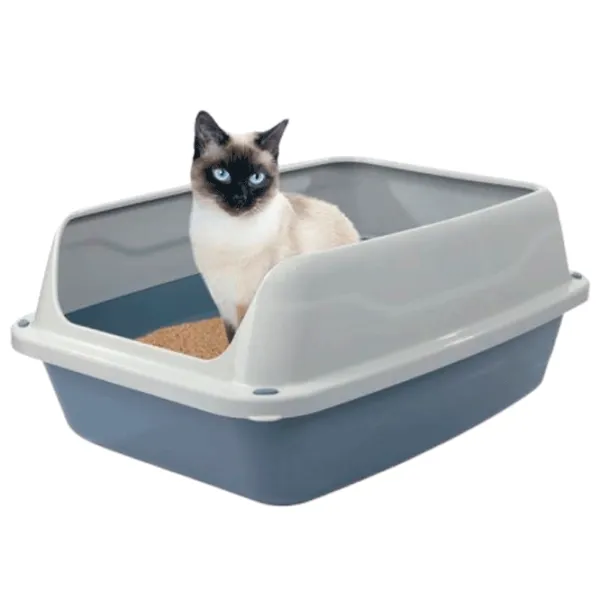 Лоток для кошек Georplast Sonic high edge Big Открытый/ Blue photo 1 Лоток для кошек Georplast Sonic high edge Big Открытый/ Blue photo 1