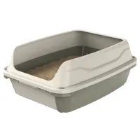 Tavă pentru pisici Georplast Easy high edge Deschisă/ Gray