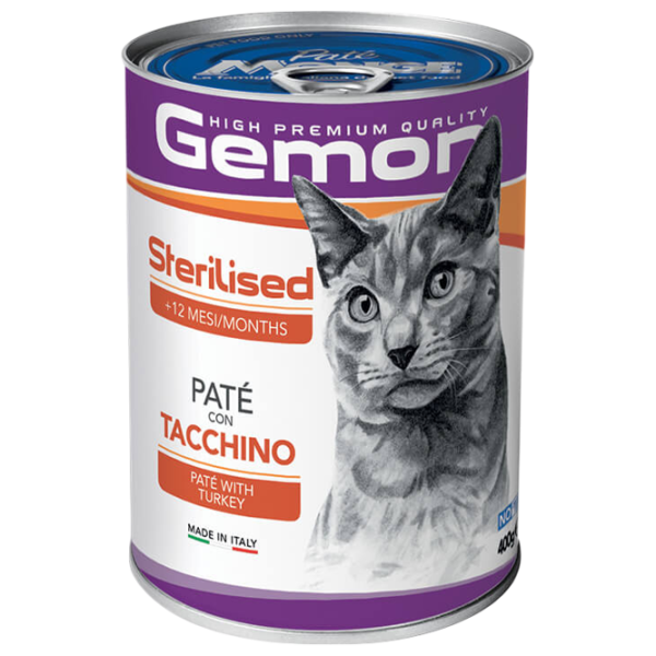 Корм для кошек влажный Monge Gemon Cat Pate M29995 0.4 кг / Индейка photo 1 Корм для кошек влажный Monge Gemon Cat Pate M29995 0.4 кг / Индейка photo 1