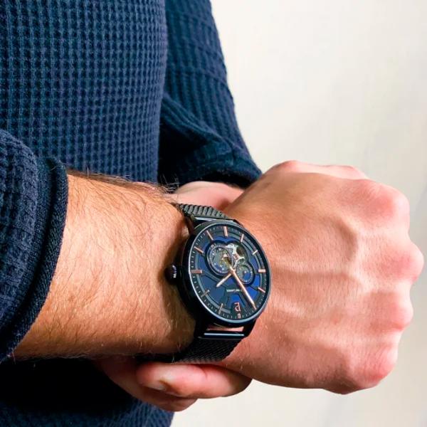 Ceas de mână pentru bărbați Pierre Lannier 335B469 Mecanic/ 42 mm photo 2